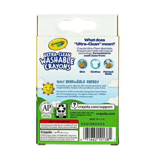 Crayola® Ulta-Clean™ Washable Crayons, 24ct.
